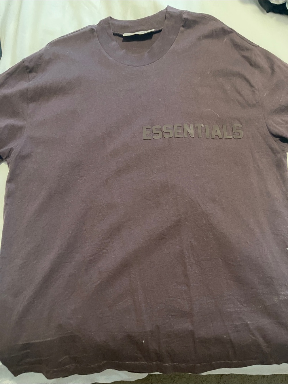 ESSENTIALS Men’s Plum Logo Short Sleeve Tee